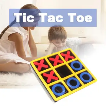 Kampiranje Tic-Tac-Toe Igra Mini Namizni Leseno Igralno Ploščo Konkurenčno X O Blokov Za Mizico Stranka Dekor Igre Otroci Darilo