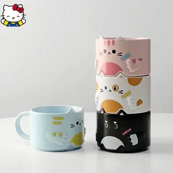 Kawaii Sanrio Hello Kitty Risanka Vrč Gospodinjskih Keramičnih Visoko barvno Vrednost Darilo za Rojstni dan Skodelico Kave Ljubek Moški in Ženske Modele