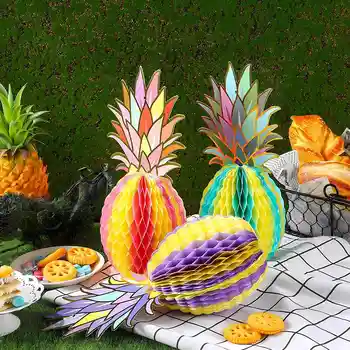 Hawaiian Ananas Satja Garland Poletje Tropskih Fiesta Stranka Rojstni Dan Dobave, Fant, Otroci Baby Tuš Dekoracijo