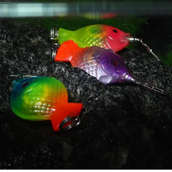 Prenosni Oči Obliko Spusti Globoko pod vodo Privabljanje Rib Bas Žlico Flash Lučka LED Svetlobe Ribolov Lure Lignji