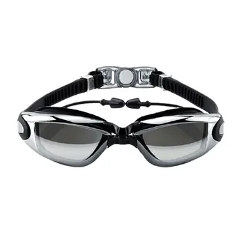 Nepremočljiva in anti-fog HD plavalna očala, Strokovno unisex velik okvir, plavanje očala,plavanje očala
