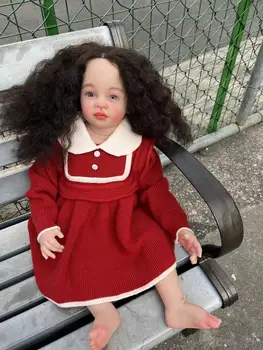 FBBD Meri Omejeno Supply80cm Prerojeni Baby Baby Doll Meili Z Roko-Korenine Las Resnično fotografije Že Končal Lutka