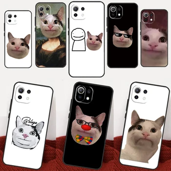Beluga Mačka Meme Obraz Nasmejan Primeru Za Xiaomi 13 Pro 11T 12T 12 13 Lite 12X POCO F5 X3 X5 M4 Pro M5s X4 F4 GT F3 Pokrov