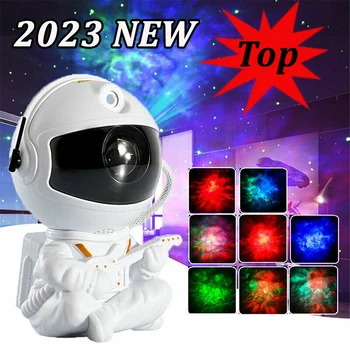 2023NEW Astronavt Projektor Zvezdnato Nebo Galaxy Zvezde Projektor Noč Svetlobe LED Lučka za Spalnica Soba Dekor Dekorativni Nočne