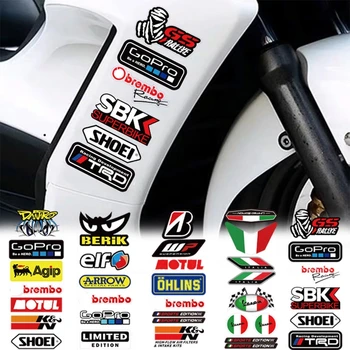 Odsevni Motocikel Strani Strip telo Nalepke Čelada Decals Neprepustna za VESPA Ducati YAMAHA Kawasaki Suzuki Honda motorno kolo