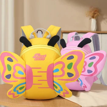 3D otroška šolska torba otroški nahrbtnik za vrtec metulj malčka nahrbtnik moda, potovanja na prostem anti-izgubil vrečko