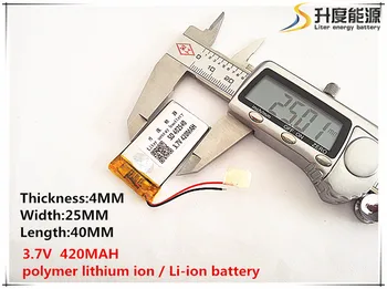 5pcs/veliko 3,7 V 420mAh 402540 Litij-Polymer Li-Po baterija li ionska Baterija za Polnjenje celic Za Mp3, MP4 MP5