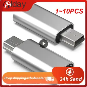 1~10PCS Mini 5 Pin USB Adapter B Moški na USB Tip C Ženski Podatkov Prenos Podatkov Priključek za MP3 Digitalni Fotoaparat, GPS