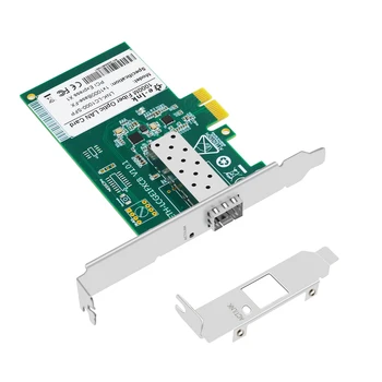 Gigabit Fiber Network Card, NIC-Enotni SFP/SC Vrata 1000Mbps PCI Express Ethernet LAN , 20KM skozi Obojestransko tiskanje Vlaken SMF