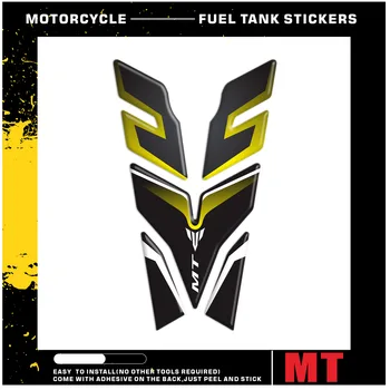 Odsevni Motocikel Tank Krivulja Decals Logotip Okrasite Kritje Nalepke, Dodatki Neprepustna Za Yamaha Mt07 Mt 07 Mt-07