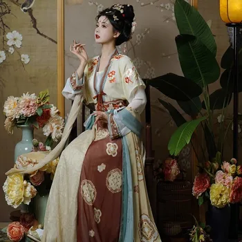 Hanfu Obleka Ženske Tradicionalno Kitajsko Vezene Hanfu Ženski Pustni&Noč Čarovnic Stari Kraljica Cosplay Kostum Rdeče Hanfu Set