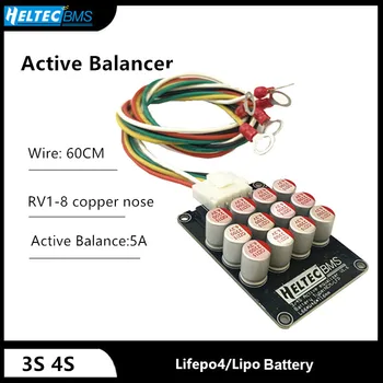 Celotno Skupino Balancer 3S 4S 5A Aktivno Balancer Kondenzator Aktivno Izenačevalnik Lifepo4 Litij-Lipo RV1-8 Bakreni Nos Žico Priključek