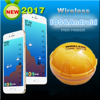 Podvodni Brezžični Ribe Finder Telefon Bluetooth Smart Visual Sonar Za Merjenje Rib, Ribolov Globina Vode Temperatura Fishfinder