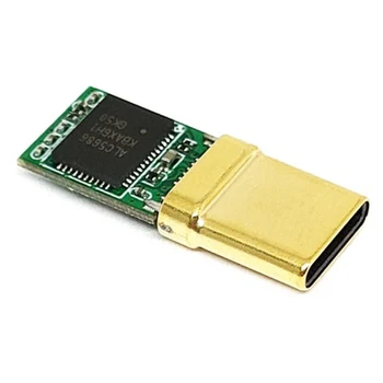 USB-C Moški Vtič, Dekoder Čip ALC5686, pozlačeno 1U, 32Bit 384Khz Audio Vtič, Hitro Polnjenje Priključek DIY Adapter