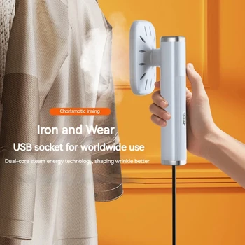 Za Xiaomi Parni Likalnik USB Oblačilo Parnik za Oblačila Ročni Prenosni Majhne Pare za Likanje Pralni Ravno Likanje In Obešanje