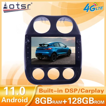 Android Zaslon Za Jeep Compass 2010 2011 - 2016 avtoradio Z Bluetooth GPS Carplay Centralne Multimedijski Predvajalnik, Stereo Vodja Enote