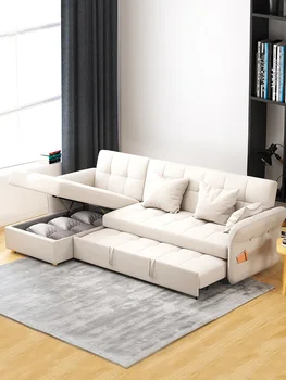 Zložljiv kavč postelja, z dvojnim namenom, snemljivo in pralno, multifunkcijski, dve osebi, majhni dnevni sobi kombinacija tkanine kavč