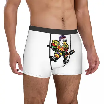 Seksi Mighty Ducks Hokej na Ledu 22 Moške Boxer Hlačke Štirje letni Časi Nosljivi Novost Hlačke Humor Grafika