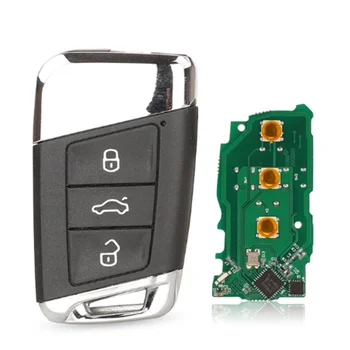 Smart Remote Key 3BT 315/434MHz FOB za Volkswagen VW Magotan B8 Odlično A7 Passat Variant 2015-2019 MEGAMOS 88 AES