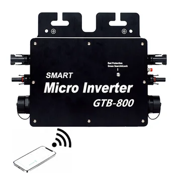 800W Smart Grid Sončne Kravato Mikro Inverter WiFi Nadzor Samodejno Identifikacijo DC to AC Sončna Inverter 120V 230V 50/60Hz GTB-800