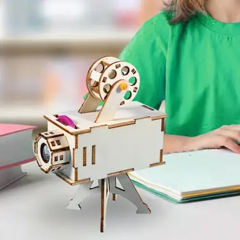 Znanstvene Poskuse DIY Kompleti Projektor Lesena Gradnja Kompleti za Dekleta Fantje