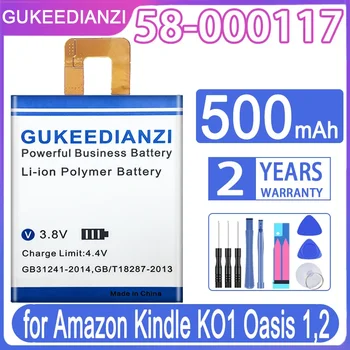 GUKEEDIANZI Zamenjava Baterije 58-000117 500mAh za Amazon Kindle KO1 Oaza 1,2 Oasis1 Oasis2