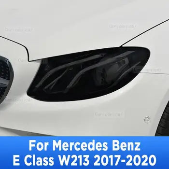 Avtomobilski Žarometi Zaščitno Folijo Luč Dimno Črna Nalepka Za Mercedes Benz, E Razred W213 2017-2020 Pribor, Prednje Luči