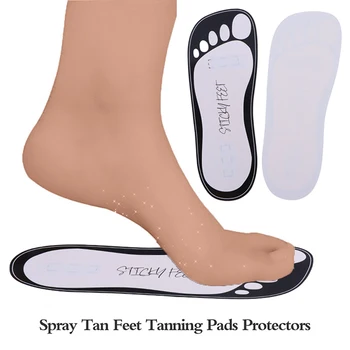 10 Parov Strojenje Lepljivo Noge Spray Tan Stopala Za Varovanje Sluha Pribor Sunless Strojenje Noge Blazine