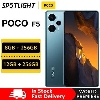 Globalna Različica POCO F5 Snapdragon 7+ Gen 2 NFC 64MP Glavna Kamera z OIS 6.67