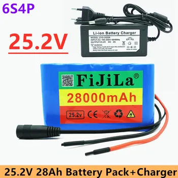 24V 24Ah 6S4P 18650 Baterije Litijeva Baterija 25.2 V 32000mAh Električna Kolesa z Motorjem /Električni/Li ionska Baterija s polnilnikom