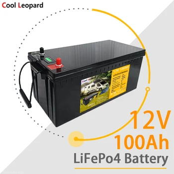 Vgrajeno BMS Sončne Energije Sistema LiFePO4 Sončna Baterija 12V 100Ah Je Primerna Za V Pripravljenosti Napajanje RV