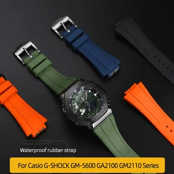 Gume Watchband Spremenjen Trak Za Casio G-SHOCK GM-5600 GA2100 GM2110 SS-2110 klavni Serije Športne Človek Silikonski Watch Zapestnica
