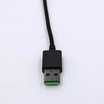 Najlon Pleteni Linijo USB Kabel Miške za razer DeathAdder Bistvene 6400 DPI Dropship