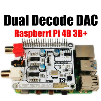 Volumio Način Raspberry Pi DAC Raspberry Pi 4B 3B+\3B\2B\NIČ(W) HIFI Dvojno ES9023 Dekodiranje DAC I2S Digitalni Audio Zvočne Kartice