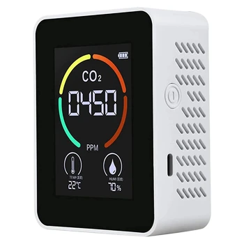 Zrak Monitor CO2 Ogljikov Dioksid Detektor Kakovosti Zraka Temperatura Vlažnost Monitor