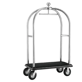 kakovostno nerjavno jeklo vrba birdcage hotel prtljage voziček podreti struktura prtljage voziček