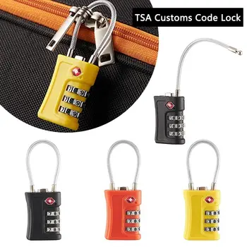 Anti-theft 3 Mestno Kombinacijo Zaklepanje Trajne TSA Varnosti Orodje, Kabinet Zaklepanje Ključavnice Žičnih Vrvi Carinski Password Lock Potovanja