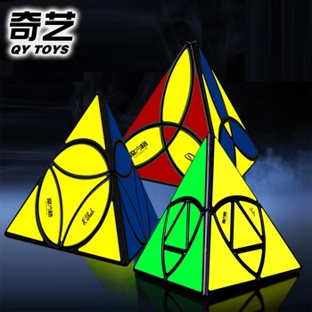 QiYi Magic Cube Puzzle Justin Eplett Piramida JinZong Zlati Stolp Detelja Riž Puding Strokovno Twist Modrost Logika Igrače