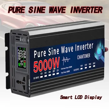 Pure Sine Wave Inverter DC 12v Na AC 110v/220v 2000W 3000W 4000W 5000W 50HZ Prenosna električna Napetost Pretvornika Avto Sončne Inverter