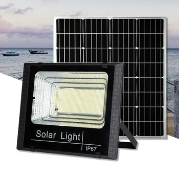 50 w 100w 200w 300w 500w Sončne Poplav Luči LED Solar Powered Pozornosti na Prostem Vodoodporni Reflektor Sončne z Daljinskim upravljalnikom