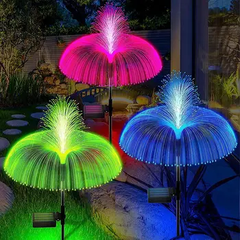 1~4PCs Sončne LED Prostem Vrt Luči Meduze Dekoracijo Ognjemet Nepremočljiva Poti Sončne Vrtne Svetilke Sončne Svetlobe Vrt