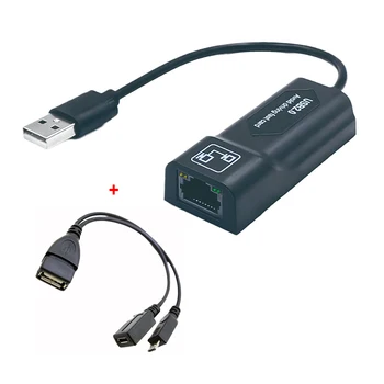 100 mb / s USB 2.0 Žično USB Na priključek RJ45 Lan Ethernet Adapter Micro USB Kabel za Ogenj Stick 2 Generacije za Ogenj, TV 3