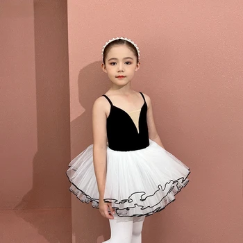 Baletni Kostumi Črni Balet Tutu Stranka Obleko Dekleta Balet Plesne Kostume Otroci Gimnastika Leotards Ples Obleka, Strokovno