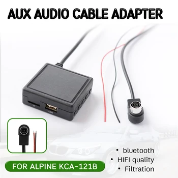 bluetooth Aux Sprejemnik Kabel z USB,mikrofon, Hands-free (Aux vmesnik za ALPINE KCA-121B za ALPSKO 9887/105/117/9855/305S