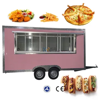 CE In PIKA Prilagojene Hrane Prikolico Mobilne Hrane Tovornjaki Za Prodajo Evropi Outdoor Kuhinjo Hotdog Hrane Košarico
