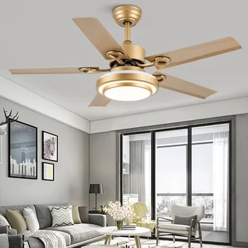 Iz nerjavečega jekla, dnevna soba fan svetlobe jedilnico, stropni ventilator luči sodobne minimalistične spalnica z ventilator