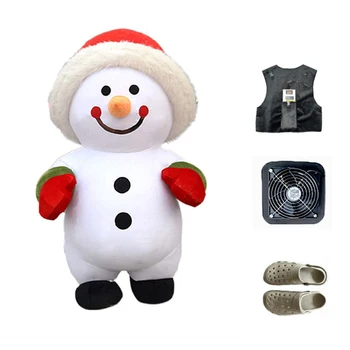 Božiček In Snežak Napihljivi Maskota Kostum Božič Dejavnosti Kažejo Vlogo Igrati Smešno Rekviziti