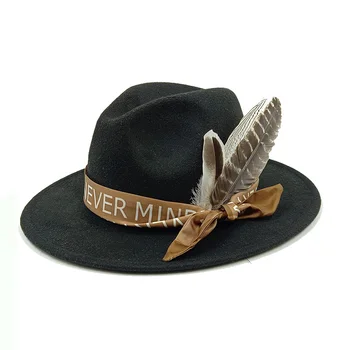 Pero klobuk fedora klobuk dekorativni klobuki za ženske sombrero hombre, gospod kosti masculinos sombrero de copa británico