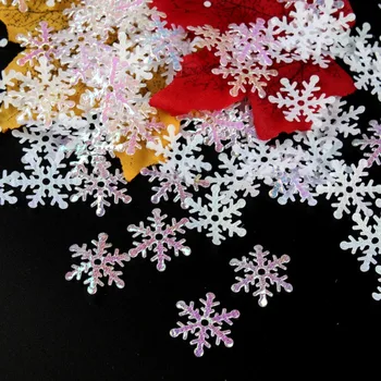 300 Kos 2 cm Božič Snežinka Barvni Papir, Christmas Tree Okraski, Pozimi Stranka Torta Okraski
