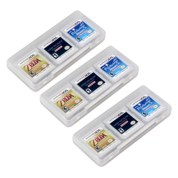 VZPON-3X Jasno, 6 V 1 Igra Kartice Skladiščenje Primeru Kartuše Polje Za Nintendo 3DS XL LL NDS Dsi